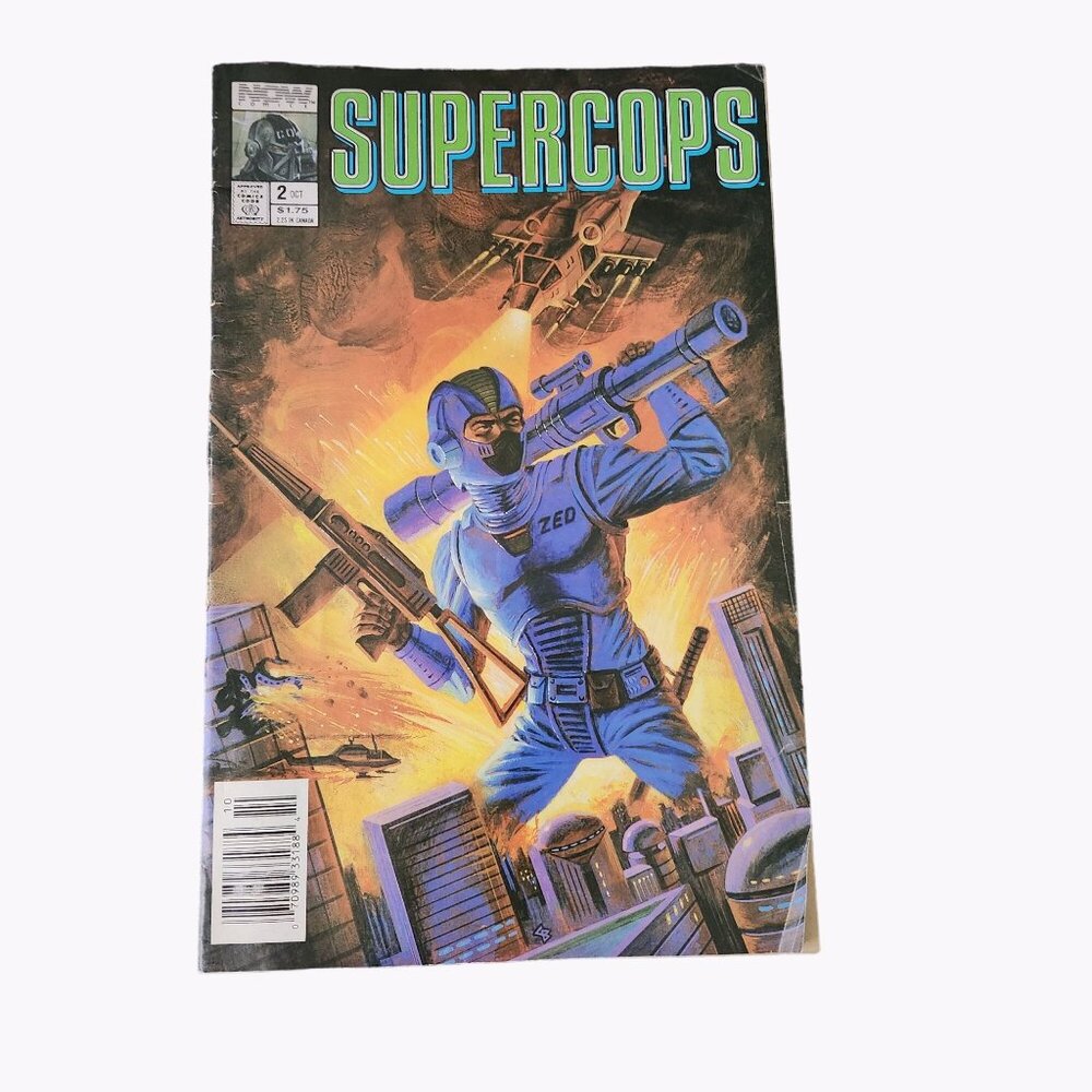 Now Comics Supercops #2 Comic Book Collector Bagged Boarded